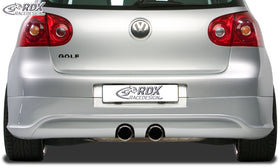 RDX Rear Bumper Extension for VW Golf 5 "R32 clean" with exhaust hole for R32-Exhaust