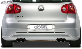 RDX Rear Bumper Extension for VW Golf 5 "GTI/R-Five" with exhaust hole left & right