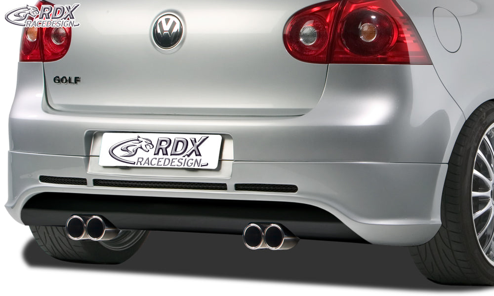 RDX Rear Bumper Extension for VW Golf 5 "GTI/R-Five" with exhaust hole left & right