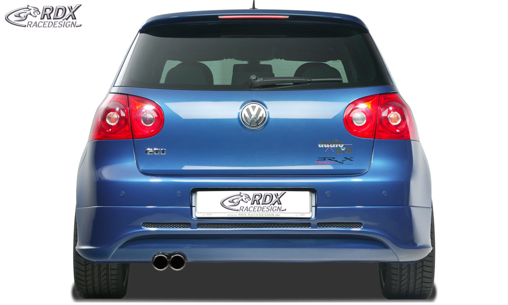 RDX Rear Bumper Extension for VW Golf 5 "GTI/R-Five" with exhaust hole left