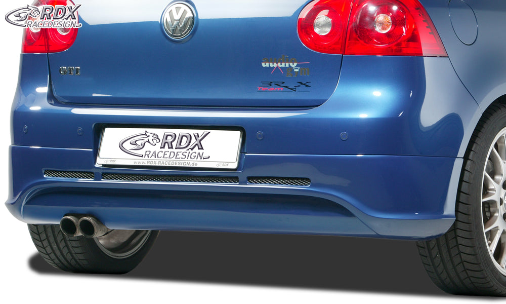 RDX Rear Bumper Extension for VW Golf 5 "GTI/R-Five" with exhaust hole left