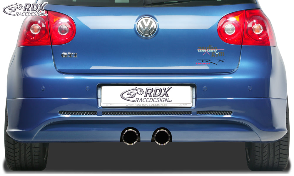 RDX Rear Bumper Extension for VW Golf 5 "GTI/R-Five" with exhaust hole for R32-Exhaust