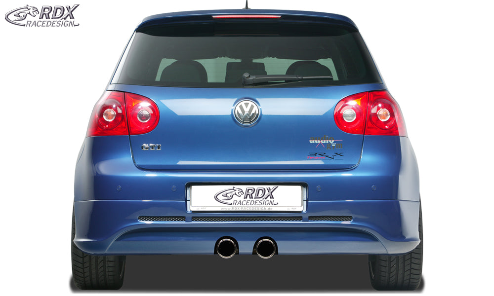 RDX Rear Bumper Extension for VW Golf 5 "GTI/R-Five" with exhaust hole for R32-Exhaust