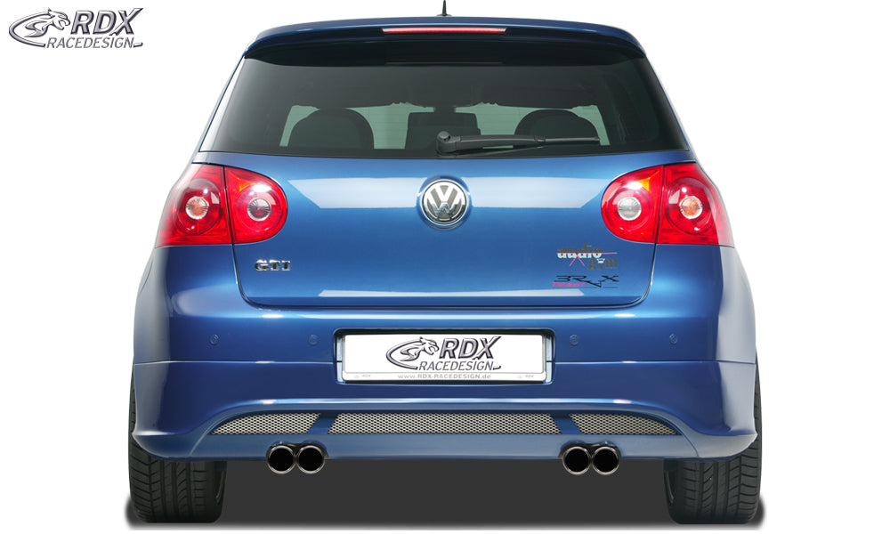 RDX Rear Bumper Extension for VW Golf 5 "V2" with exhaust hole left & right