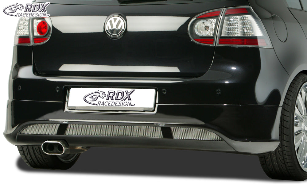 RDX Rear Bumper Extension for VW Golf 5 "V2" with exhaust hole left