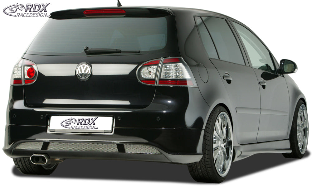 RDX Rear Bumper Extension for VW Golf 5 "V2" with exhaust hole left