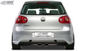 RDX Rear Bumper Extension for VW Golf 5 "V2" with exhaust hole for R32-Exhaust