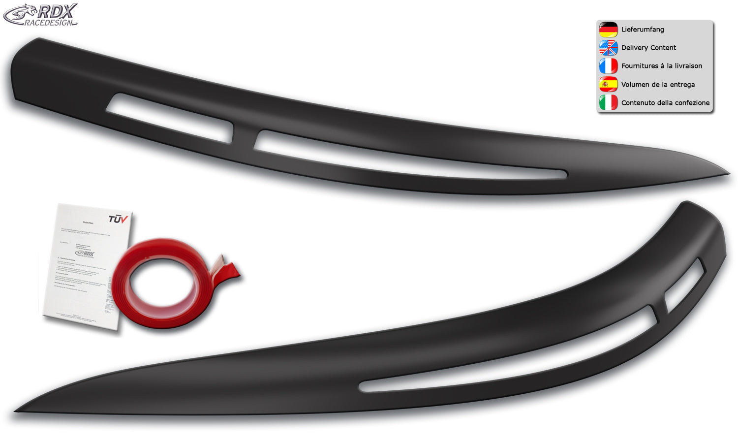 RDX Headlight Covers for BMW 5 E60 / E61 -2007
