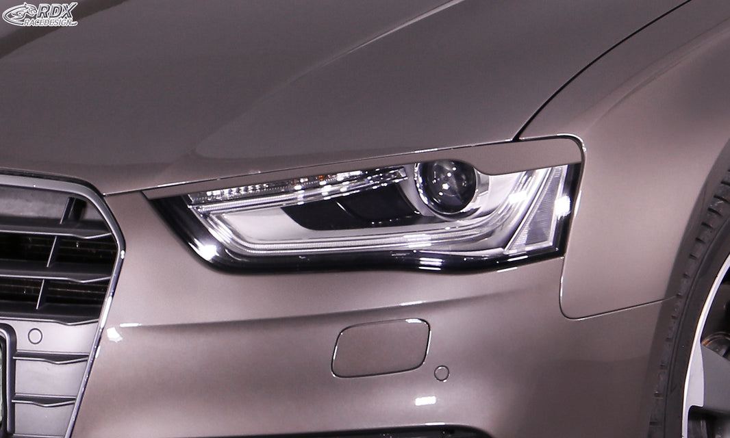 RDX Headlight Covers for AUDI A4 B8, B81, 8K Facelift (2011-2015) Light Brows