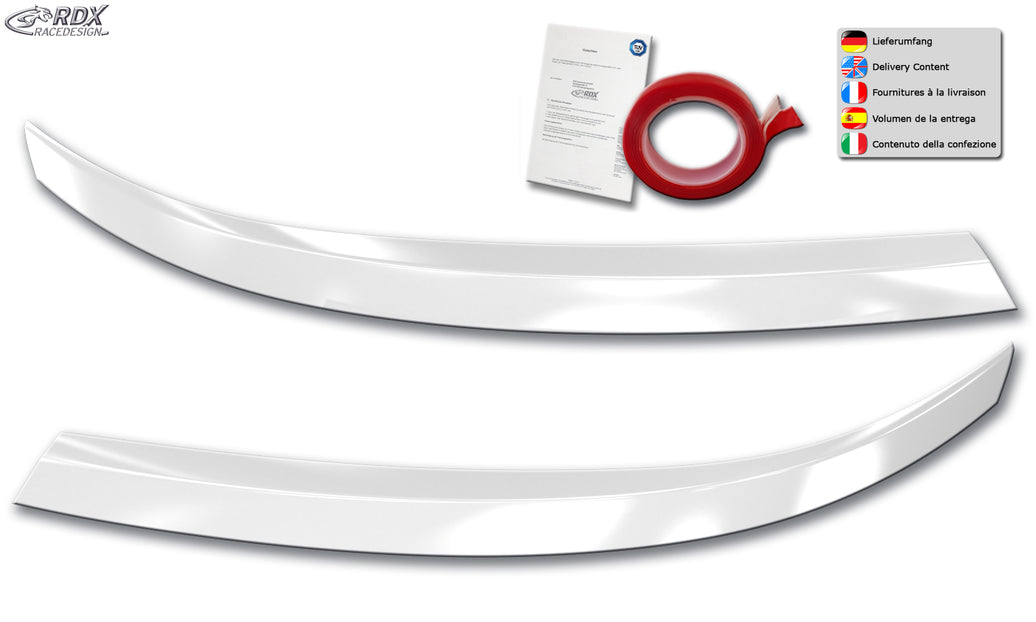 RDX Headlight Covers for VW T6.1 white highgloss