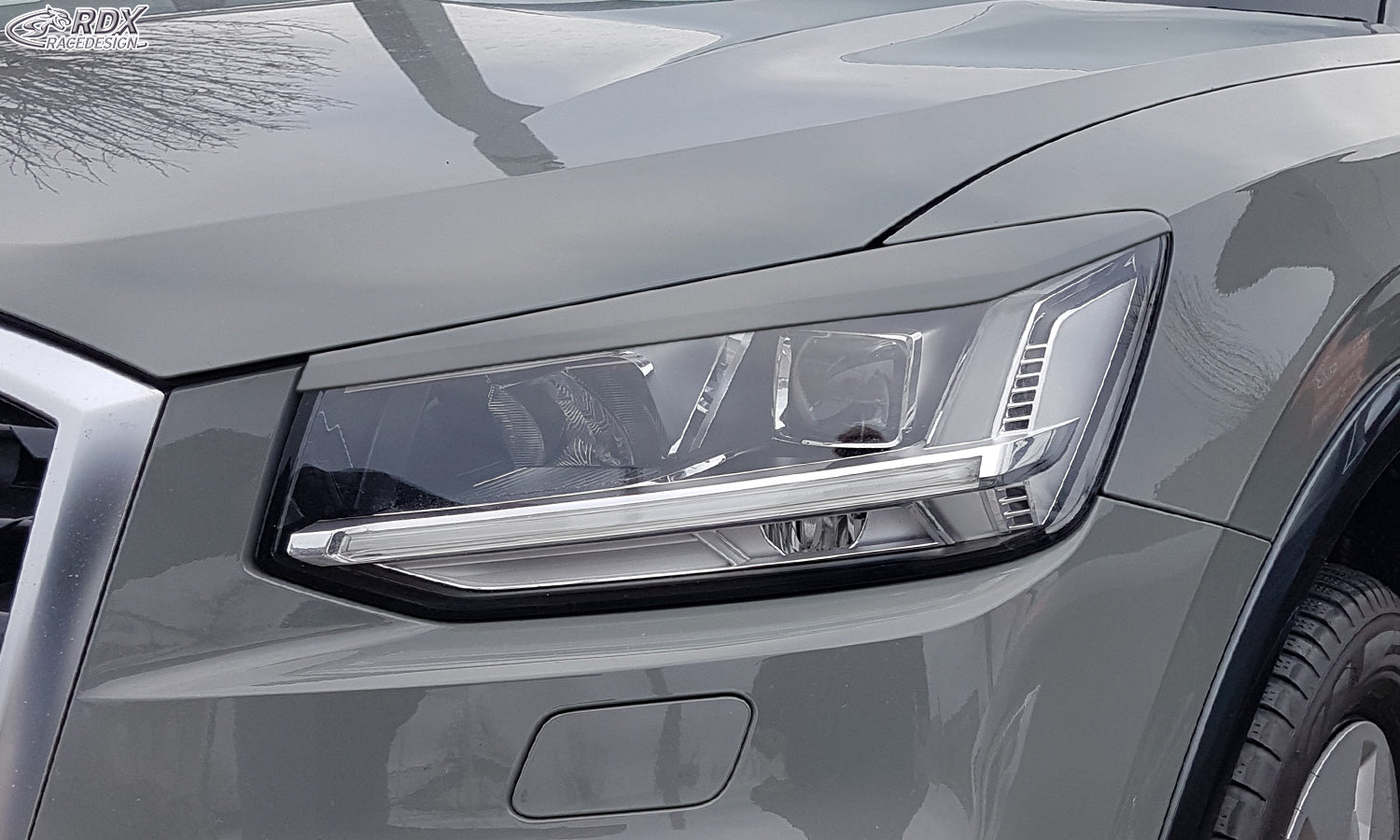 RDX Headlight Covers for AUDI Q2 GA (2016+) Light Brows