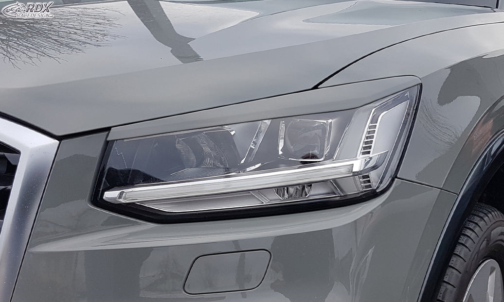 RDX Headlight Covers for AUDI Q2 GA (2016+) Light Brows