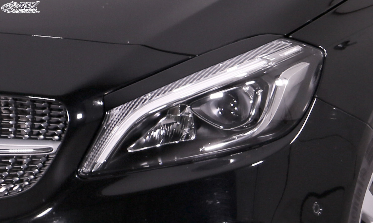 RDX Headlight Covers for MERCEDES A-Class W 176 245G (2012+) Light Brows