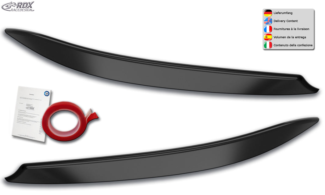 RDX Headlight Covers for MERCEDES A-Class W 176 245G (2012+) Light Brows