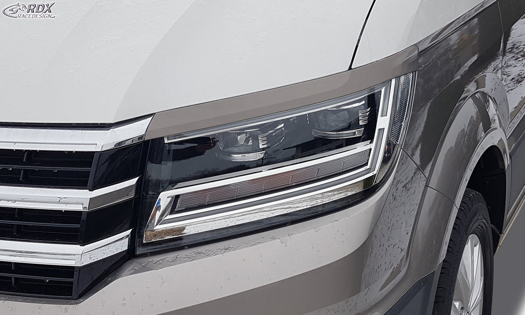 RDX Headlight Covers for VW Crafter & MAN TGE (2017+) Light Brows