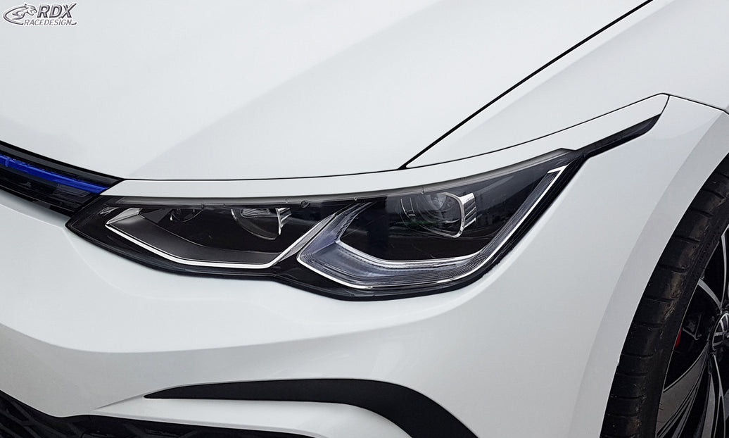 RDX Headlight Covers for VW Golf 8 (CD / CDV | 2019-present) Light Brows
