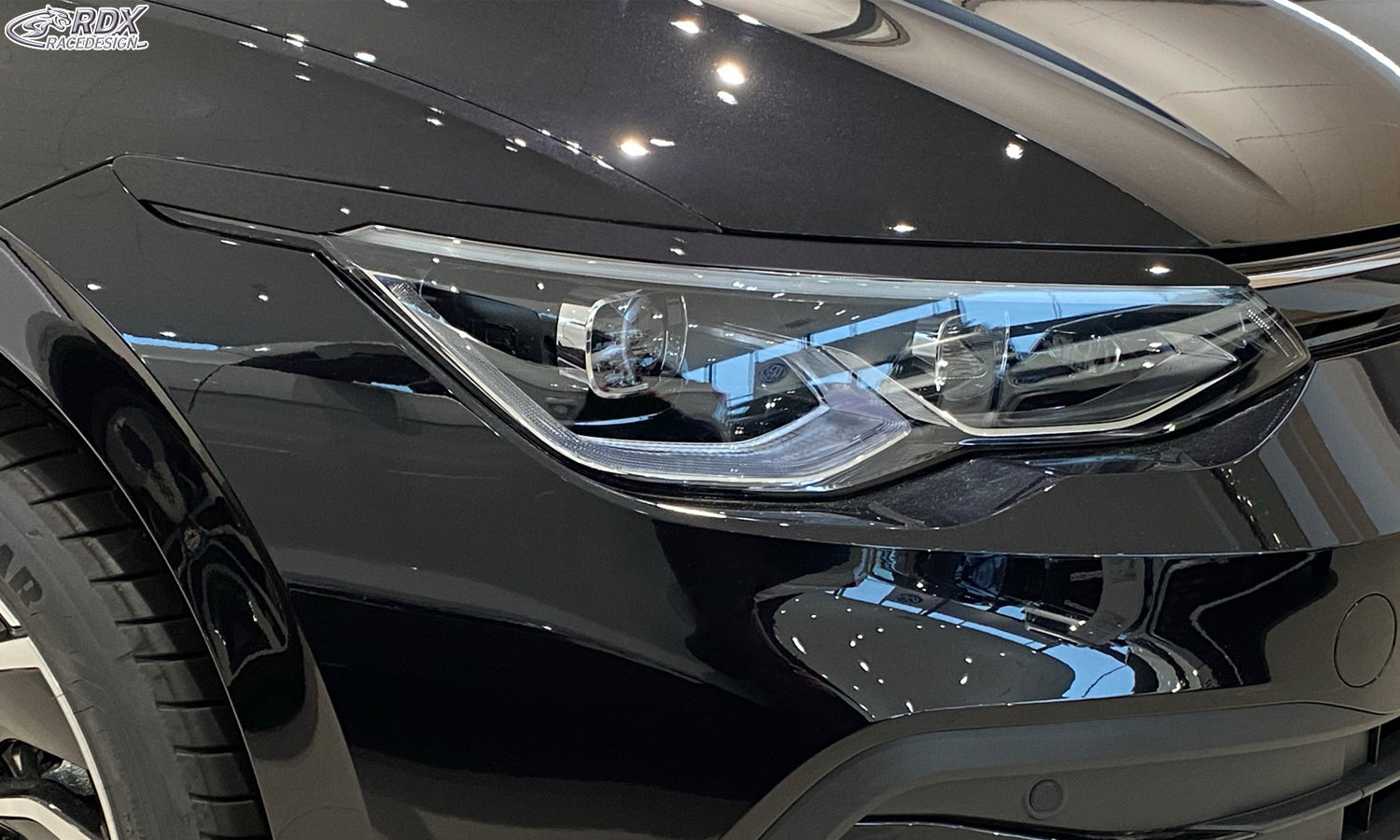 RDX Headlight Covers for VW Golf 8 (CD / CDV | 2019-present) Light Brows