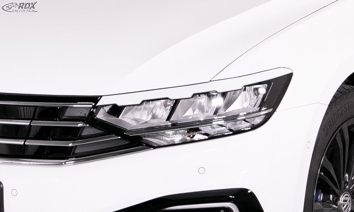 RDX Headlight Covers for VW Passat 3G B8 (2019+) "jagged���