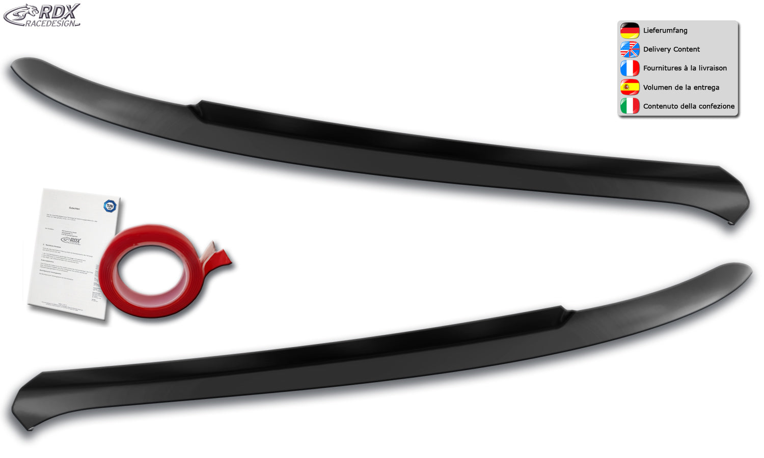 RDX Headlight Covers for VW T-Roc (A1 / 2017+) Light Brows