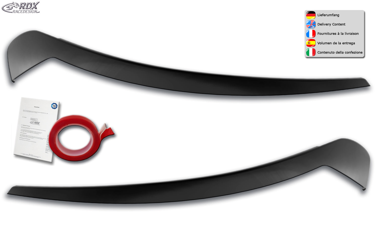 RDX Headlight Covers for VW ID.3 ID3 E1 Light Brows