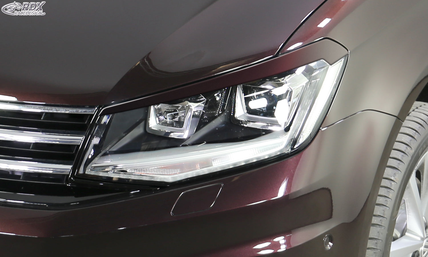 RDX Headlight Covers for VW Caddy (2K / 2KN / 2015+) Light Brows