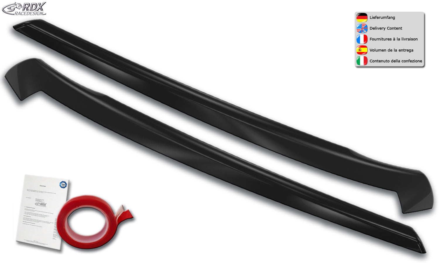 RDX Headlight Covers for VW Caddy (2K / 2KN / 2015+) Light Brows