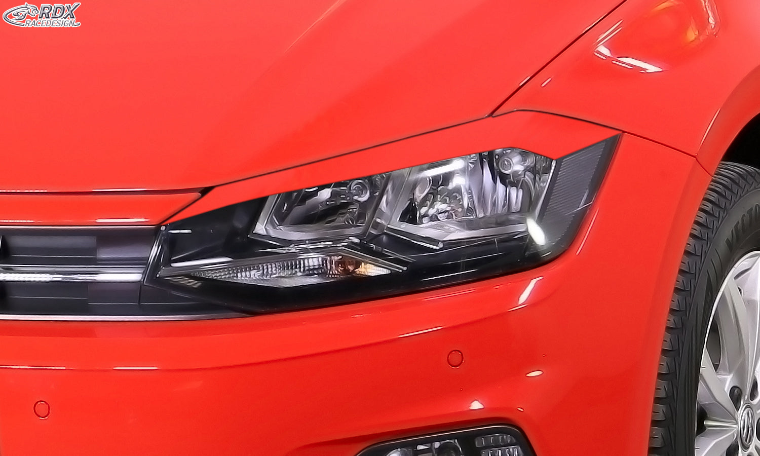 RDX Headlight Covers for VW Polo (2G / AW / 2017+) Light Brows