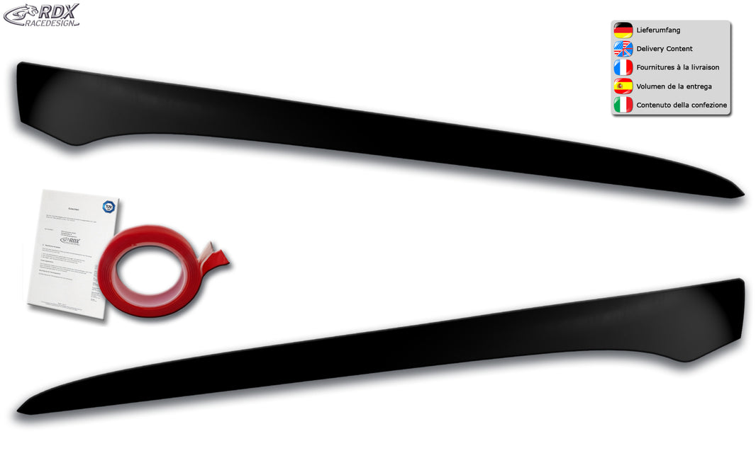 RDX Headlight Covers for BMW 3-series (E92 / E93 / 2010+) Light Brows