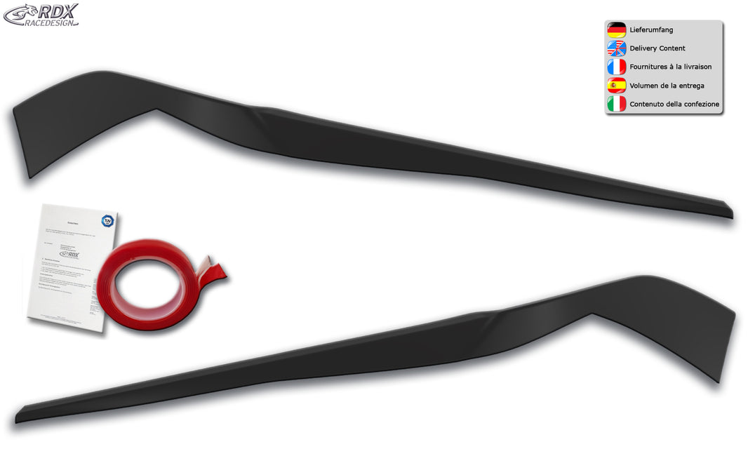 RDX Headlight Covers for BMW X1 (F84 / 2015+) Light Brows