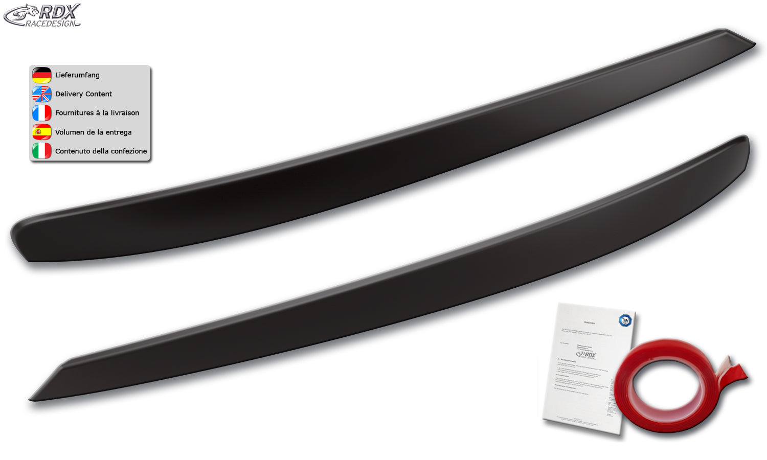 RDX Headlight Covers for VW Sharan (7N / 2010+) & SEAT Alhambra (7N / 2010+) Light Brows