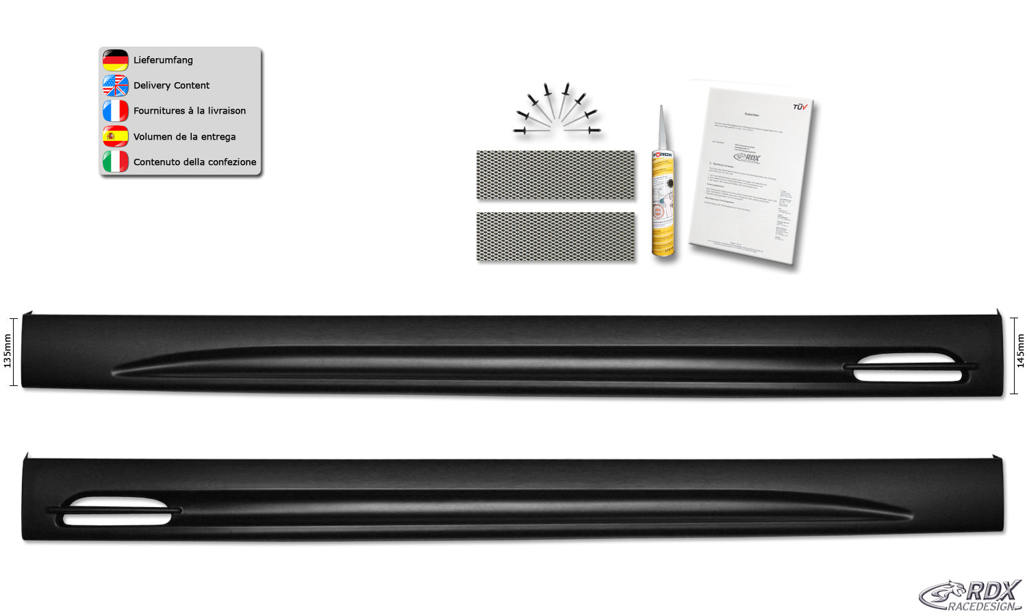 RDX Sideskirts for VW Passat B7 / 3C "GT-Race"