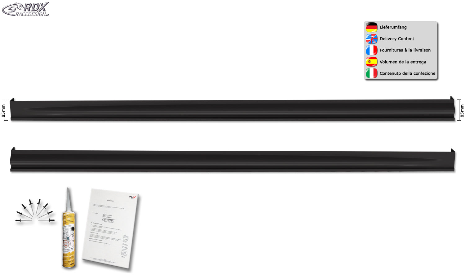 RDX Sideskirts for VW Taigo (CS / 2021+) "Edition"