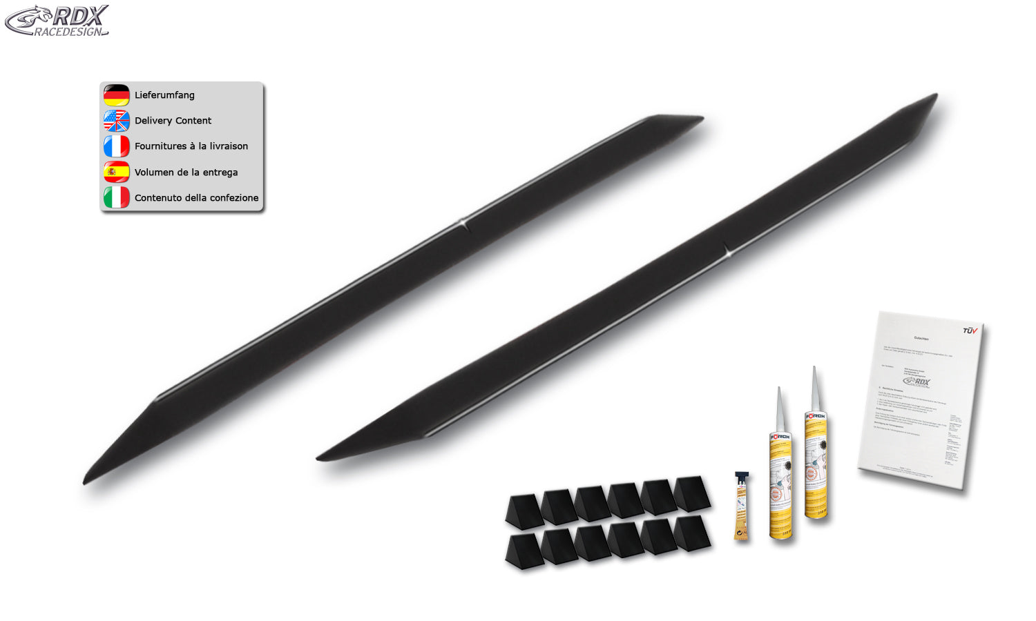 RDX Sideskirts for BMW 3 GT F34 "Slim"