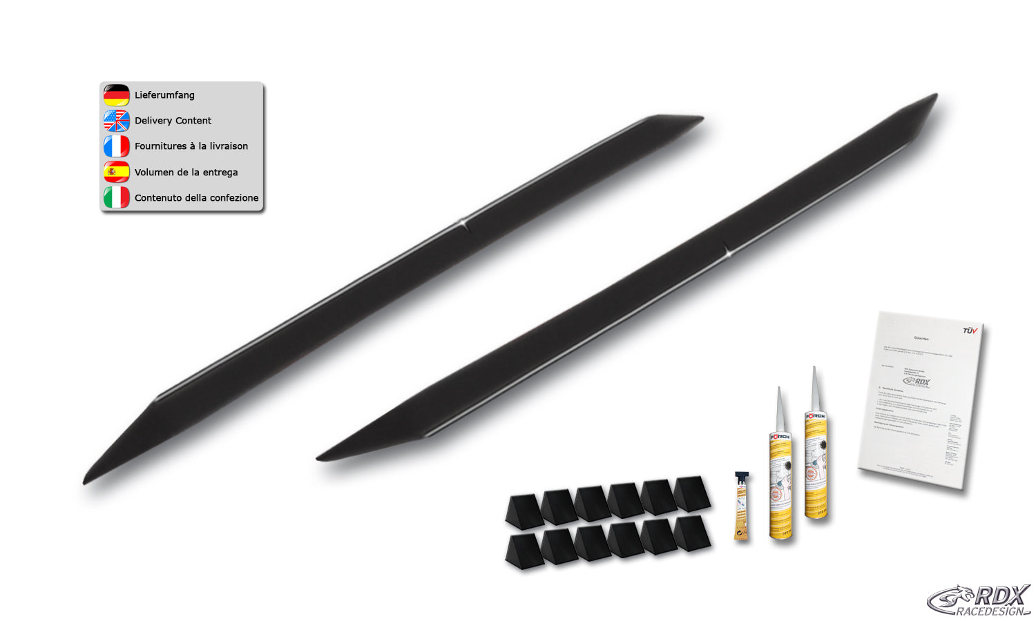 RDX Sideskirts for MERCEDES Citan & T-Class (W420 / 2021+) "Slim"