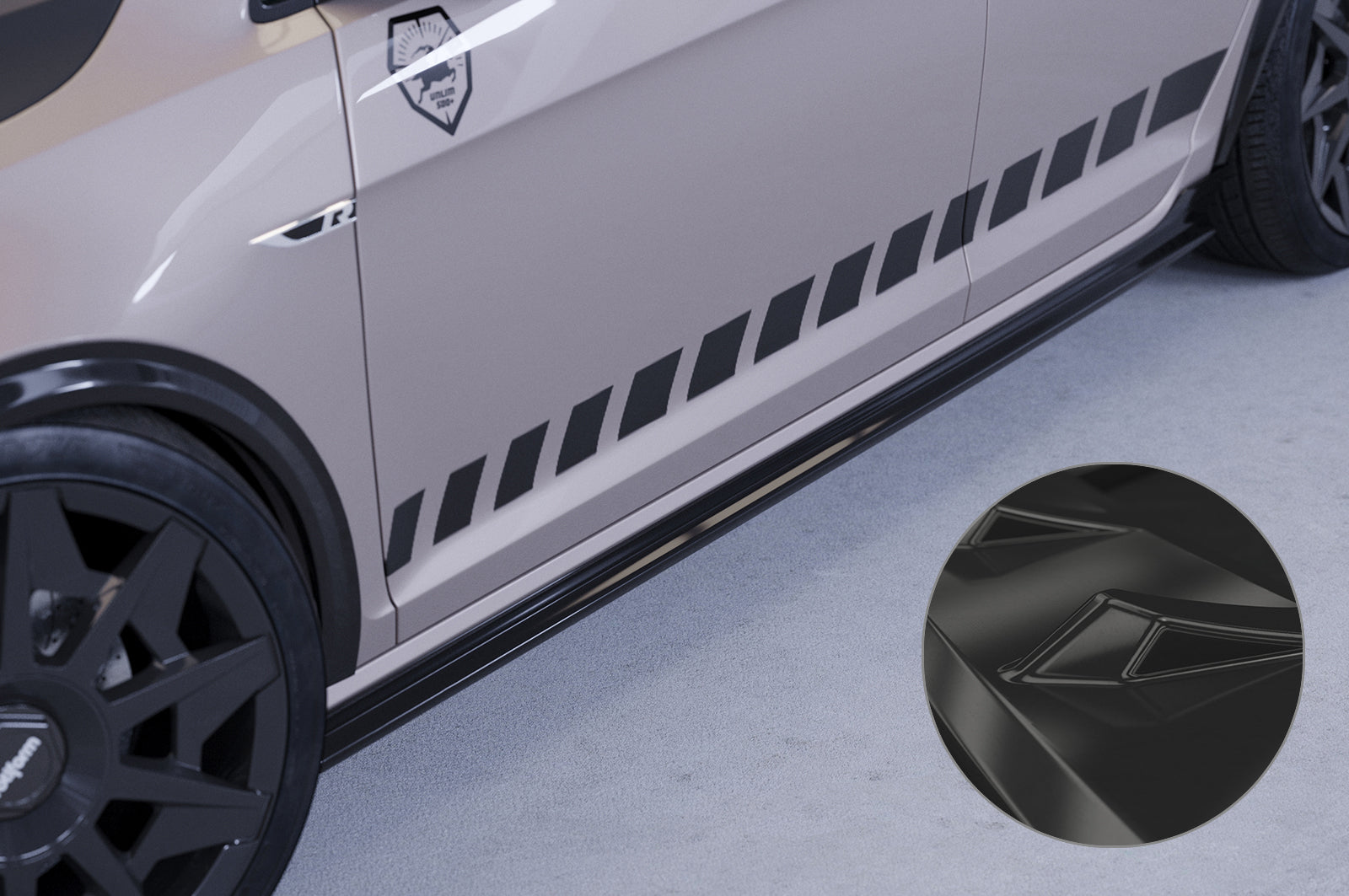 VW Golf 7 Side Skirts SS487-G