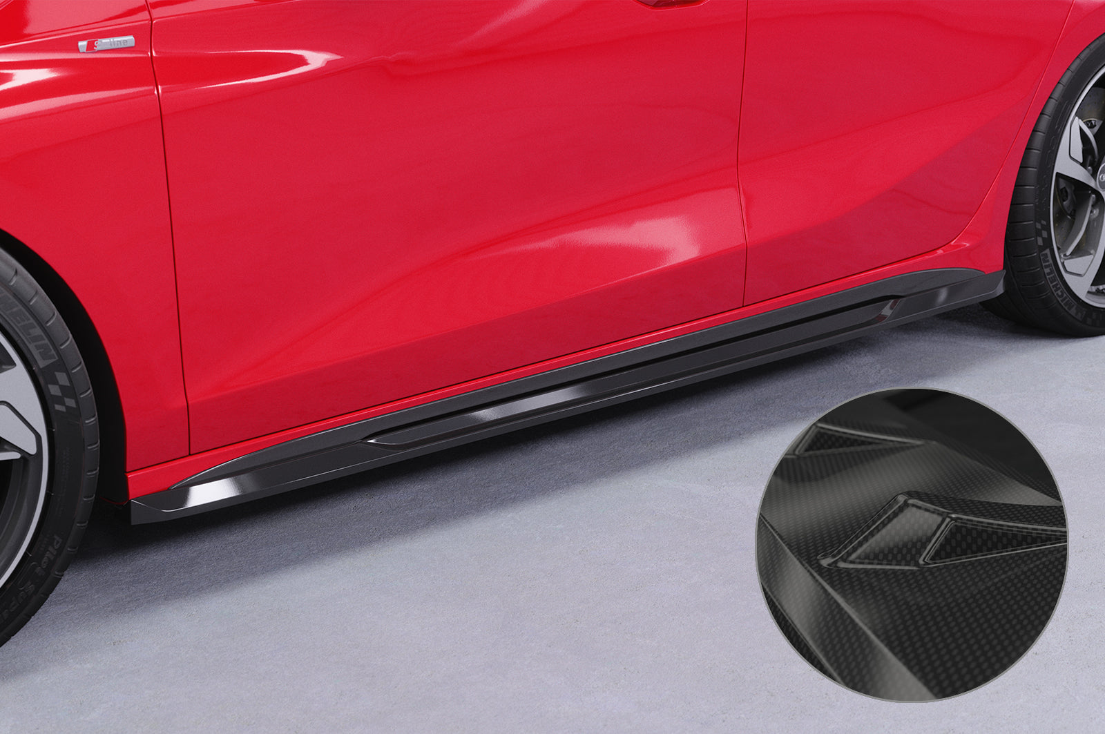 Audi A3 S-Line/S3 8Y Side Skirts SS532-G