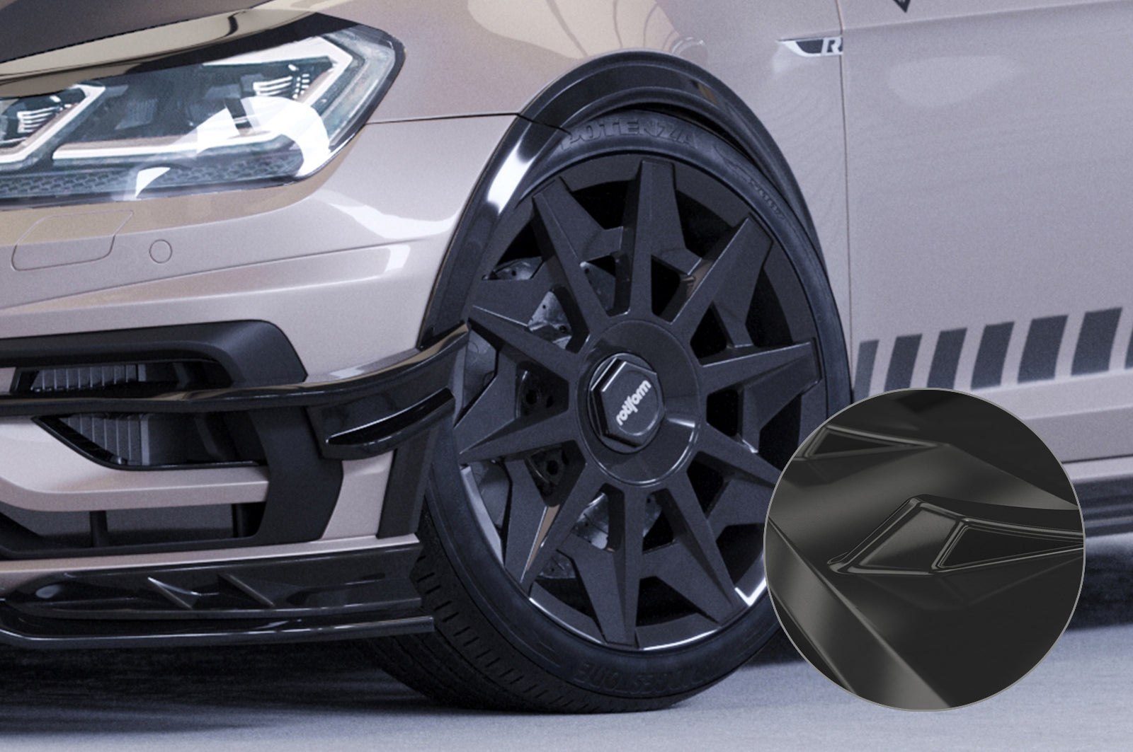 VW Golf 7 Widebody Overfender Kit VB033-G