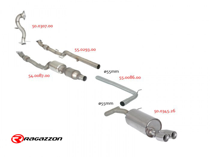 VW Polo 5 6R Catalyst Replacement Pipe 50.0307.00